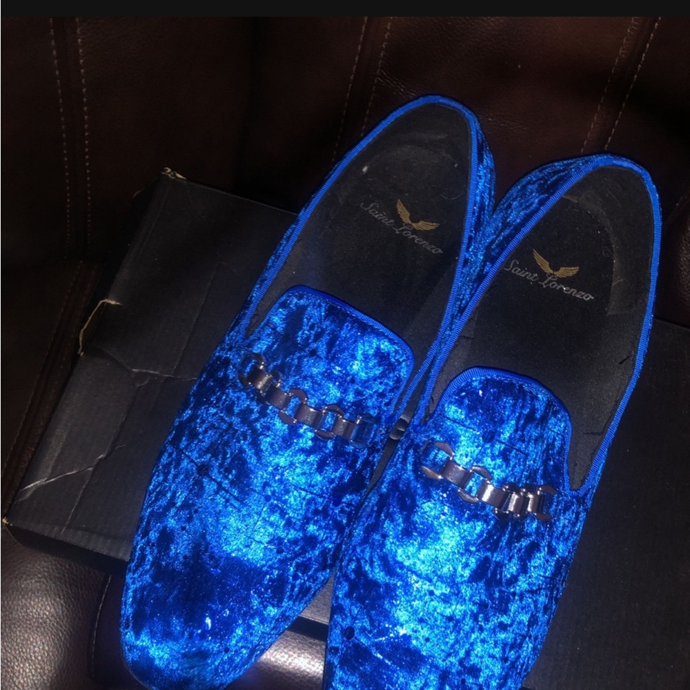 saint Lorenzo royal blue dress shoes. 30-40$ throw prices
